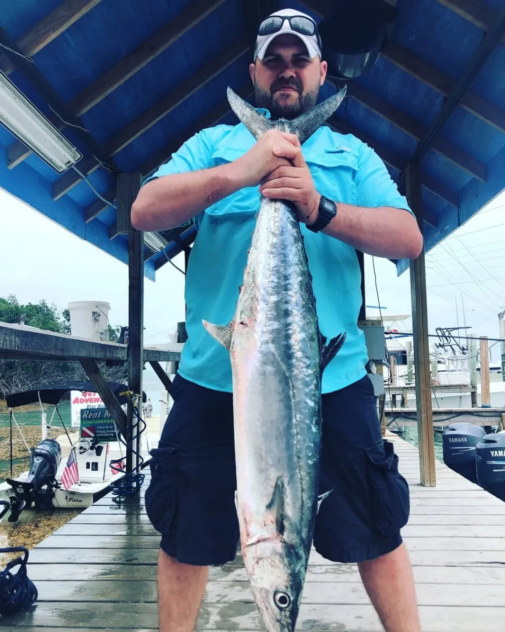 Big king mackerel caught on DirtyBoat Charters in Islamorada, Florida Keys