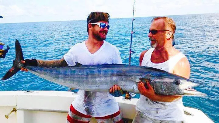 Wahoo caught on a high-speed trolling charter in Islamorada
