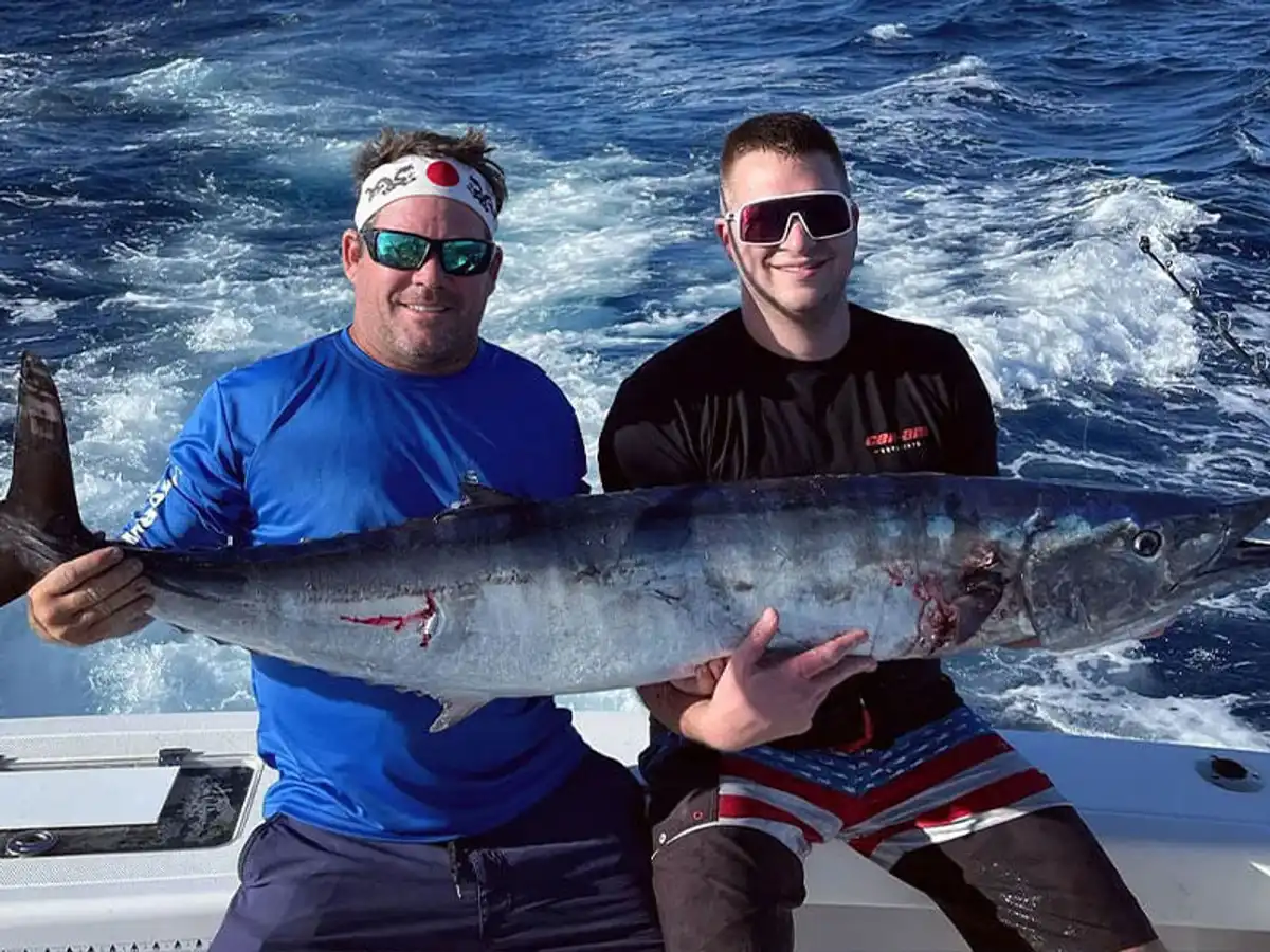 Wahoo caught on a high-speed charter in Islamorada