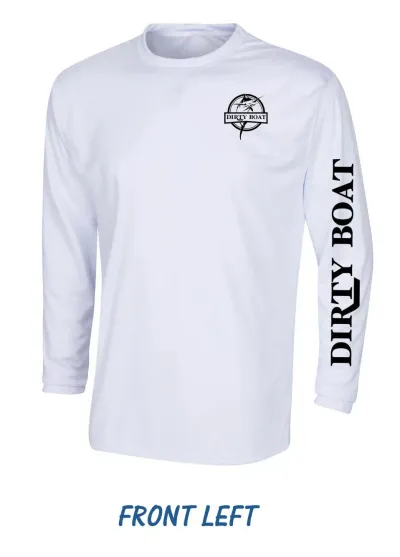 DirtyBoat 2.0 White Performance Shirt - Front