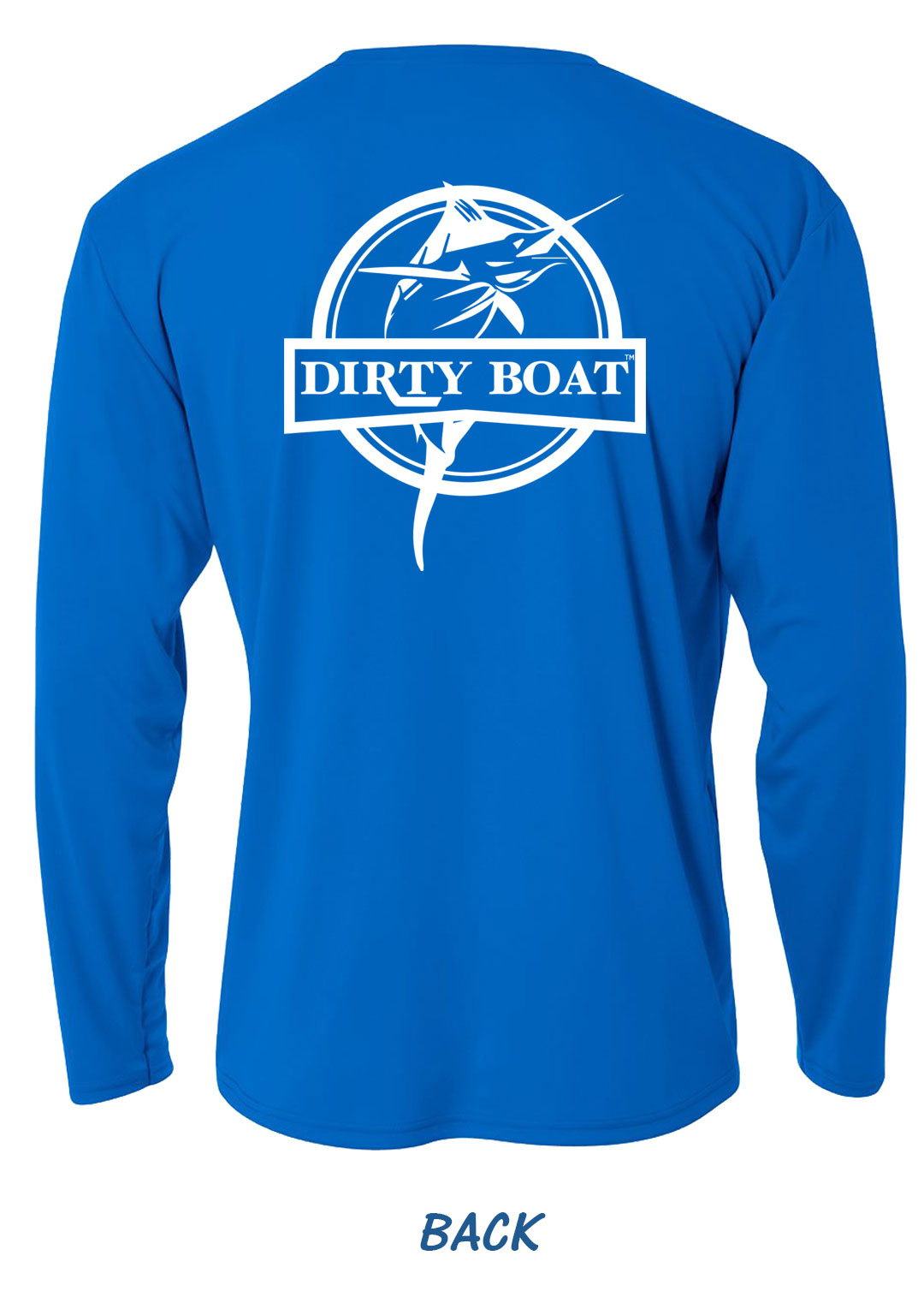 DirtyBoat 2.0 BLUE Performance Shirt - DirtyBoat